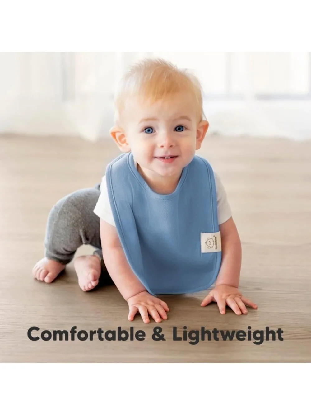 8-Pack Organic Baby Bibs for Boys & Girls - Soft, Absorbent Drool Protection